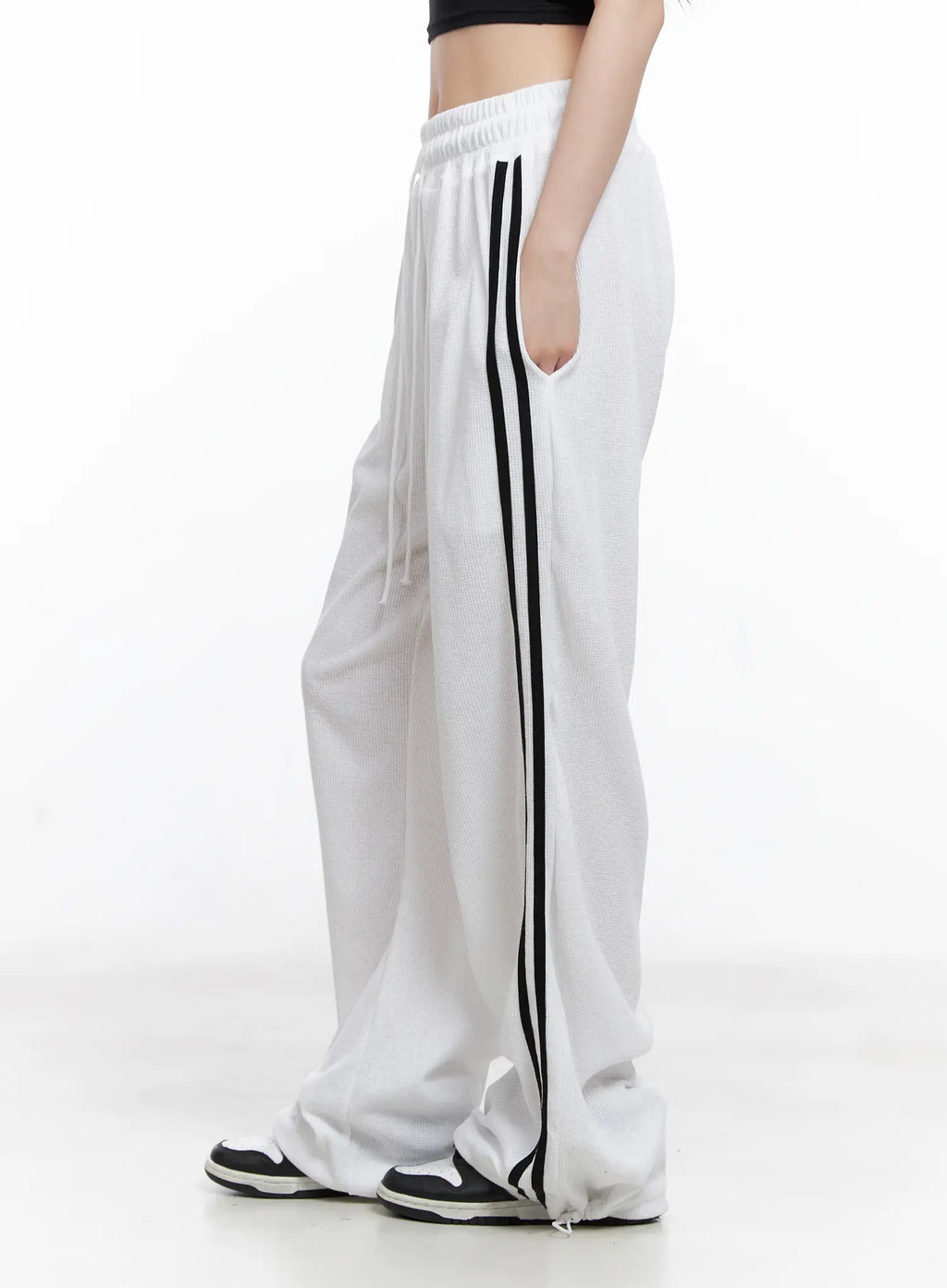 Waffle Knit Track Sweatpants CG525