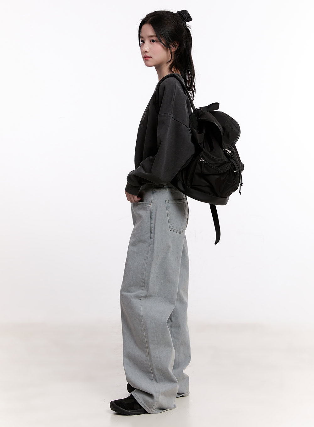 Casey Washed Baggy Wide-Leg Jeans CM526