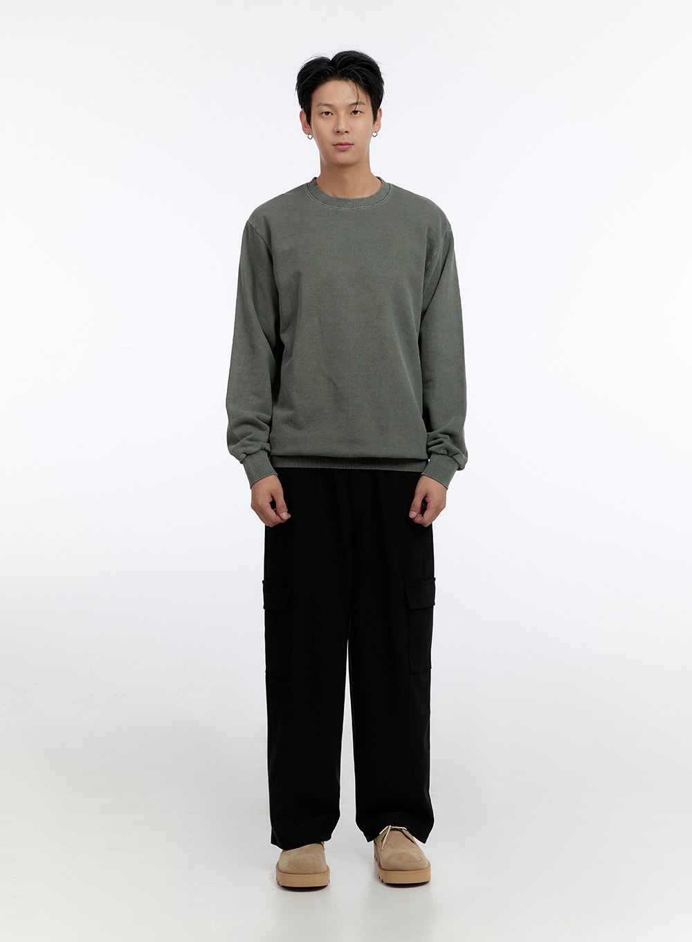 Men's Relaxed Fit Long Sleeve Sweatshirt IO428