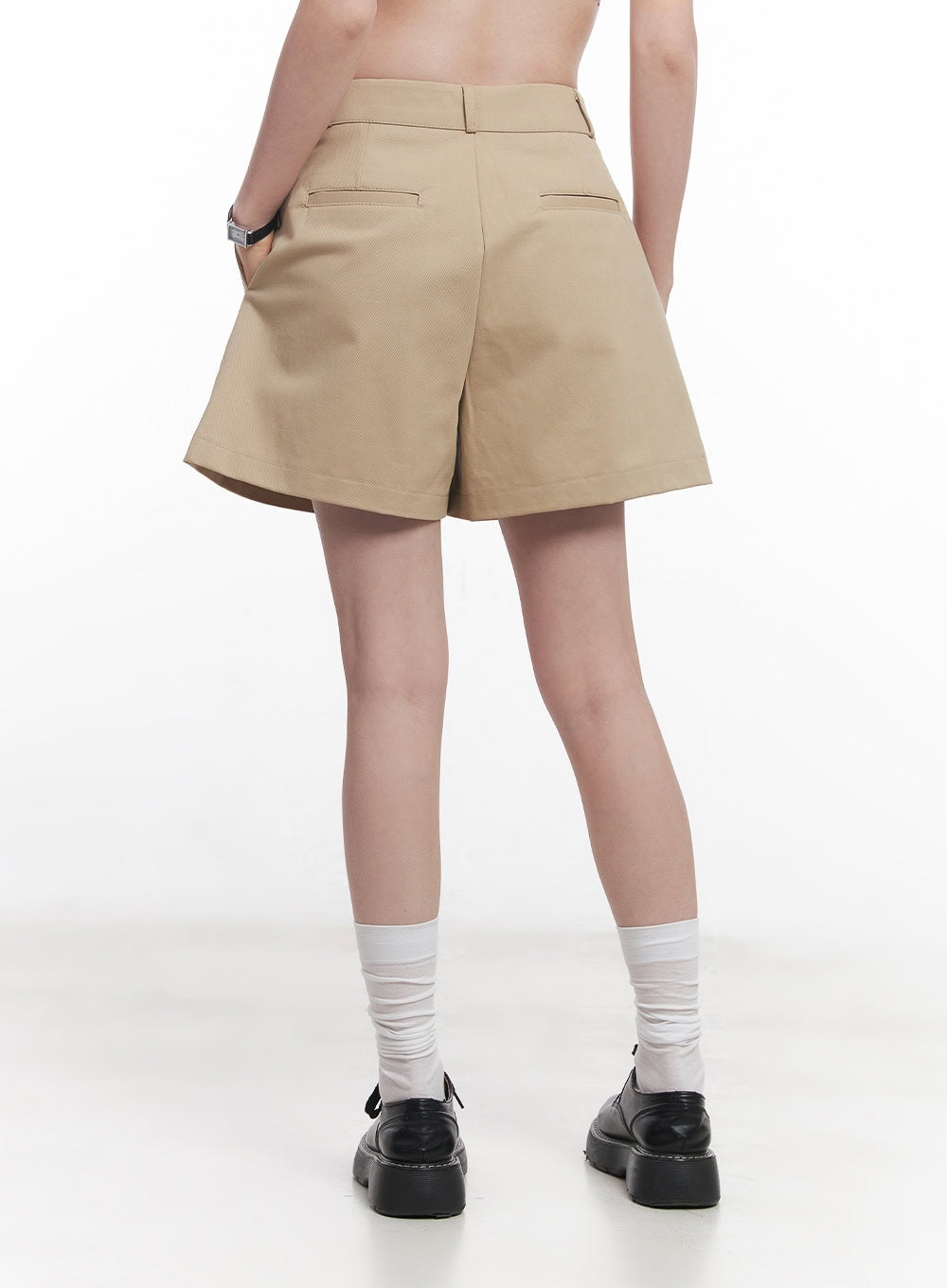 Pintuck Cotton Shorts CY515