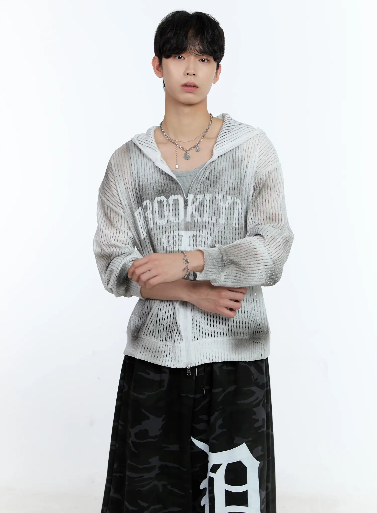 Men's Mesh Zip-Up Jacket IG501