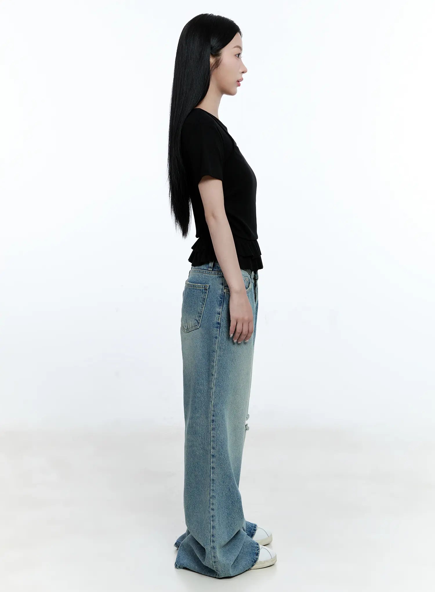 Layered Frill Short-Sleeve Tee CG512