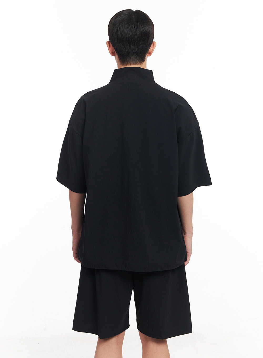 Men's Oversize Half-Zip Windbreaker Top IA525