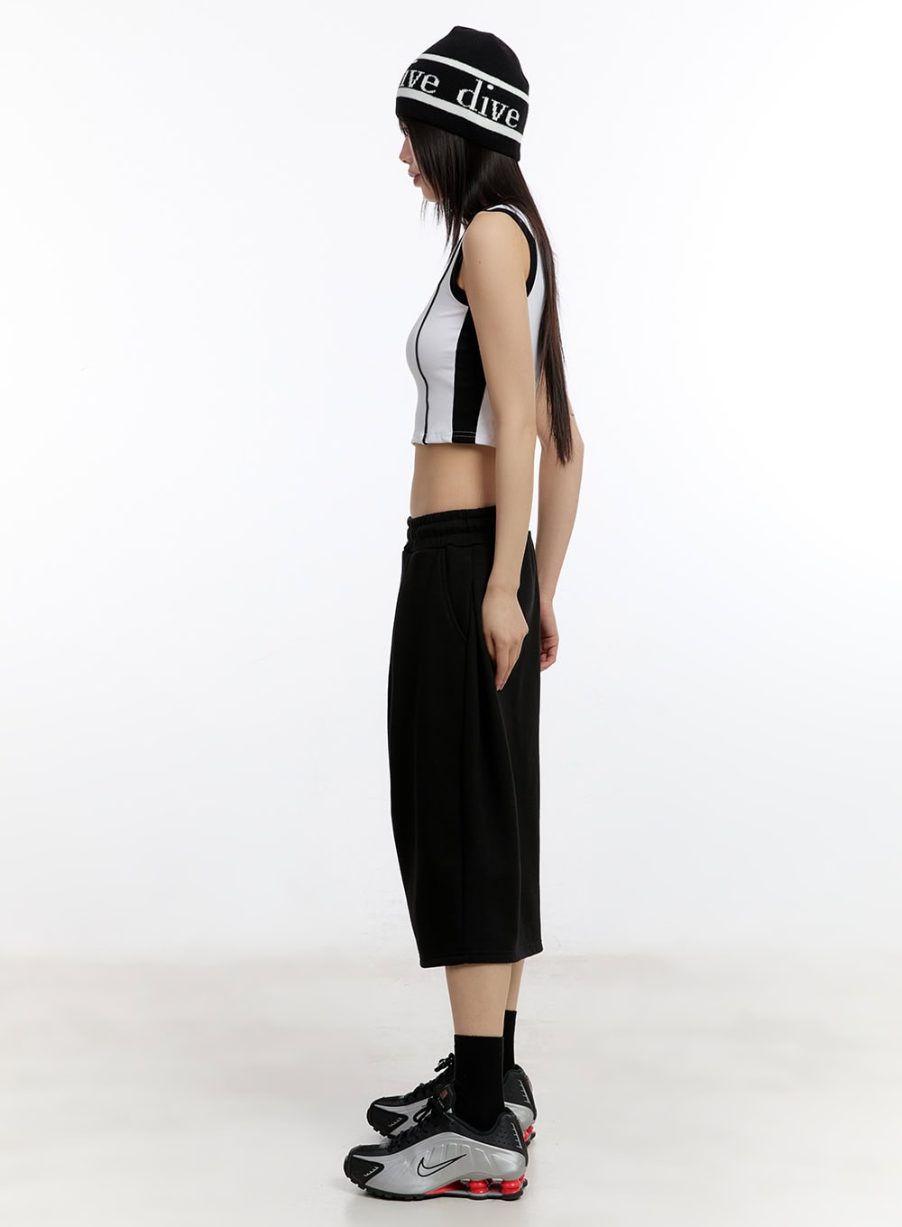 Oversize Midi Bermuda Sweatshorts CA509