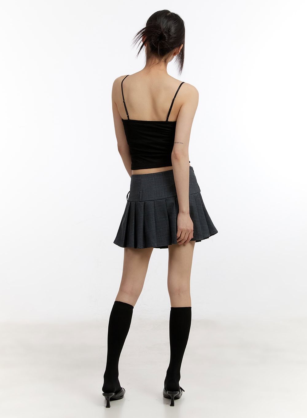 Sheer Floral Lace-Up Corset Cami Top CM513