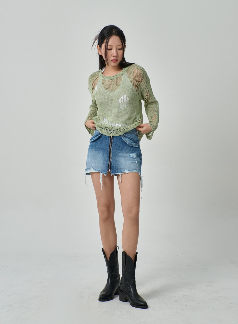 Mesh Sweater IF316