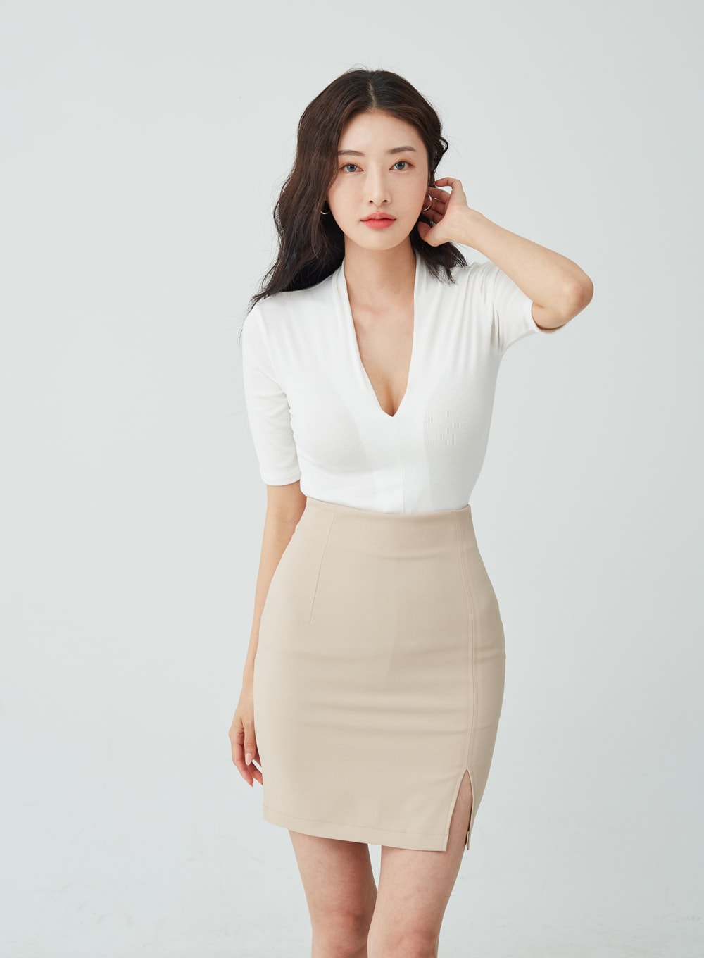 H-Line Side Slit Skirt IU26