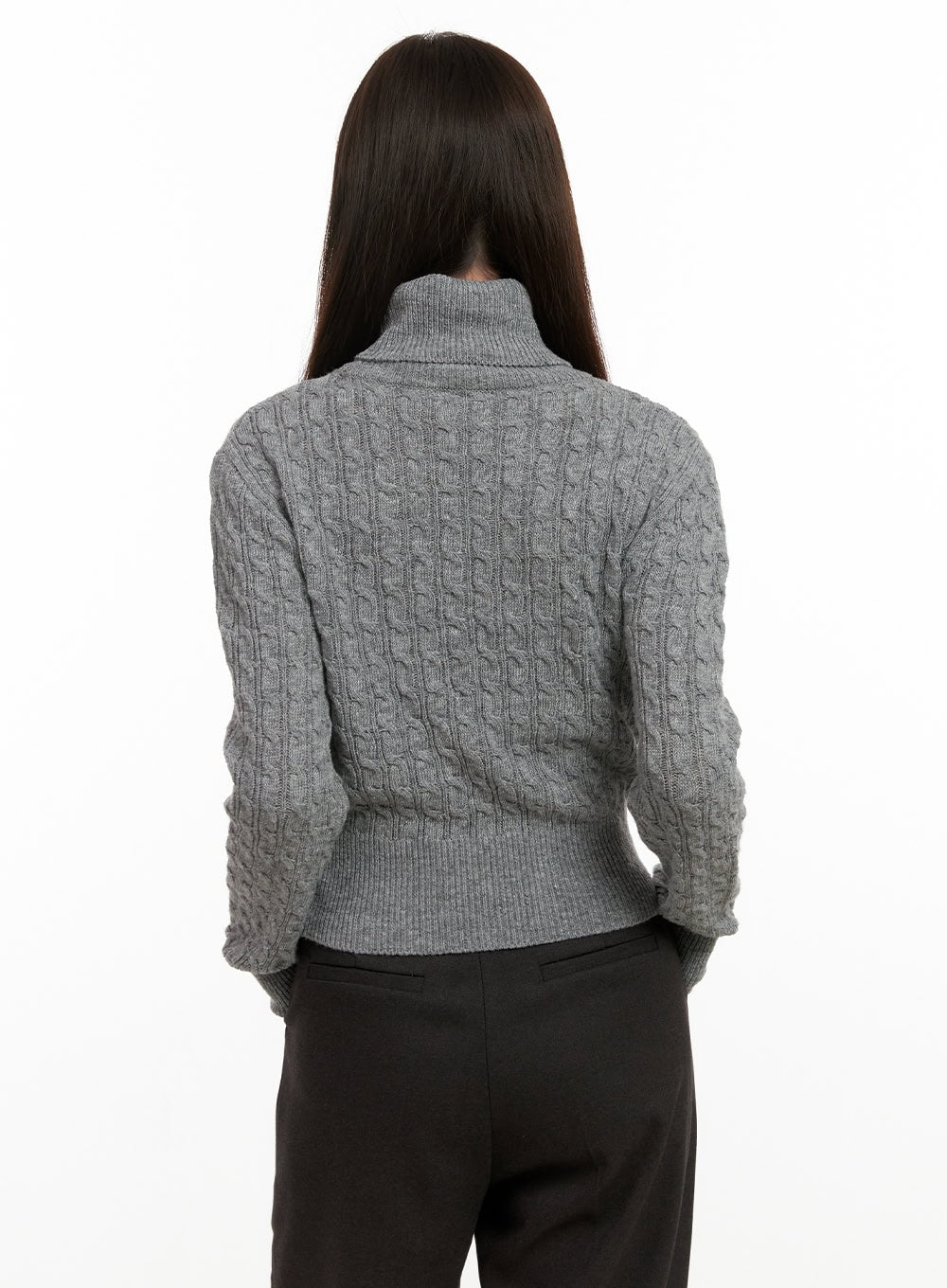 Cable Knit Turtleneck Sweater ON422