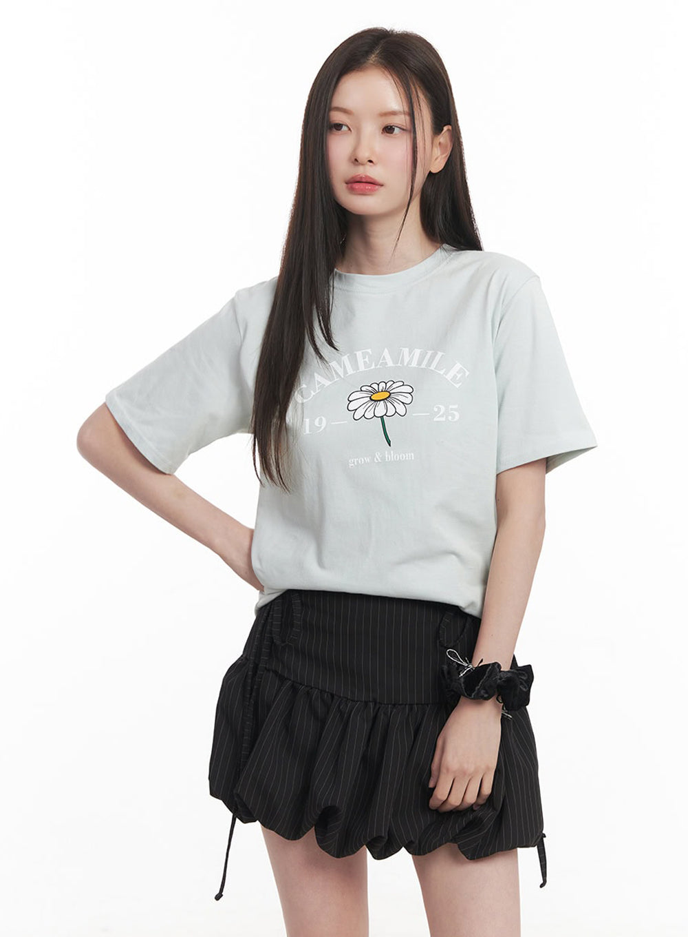 Graphic Flower T-Shirt  IY509