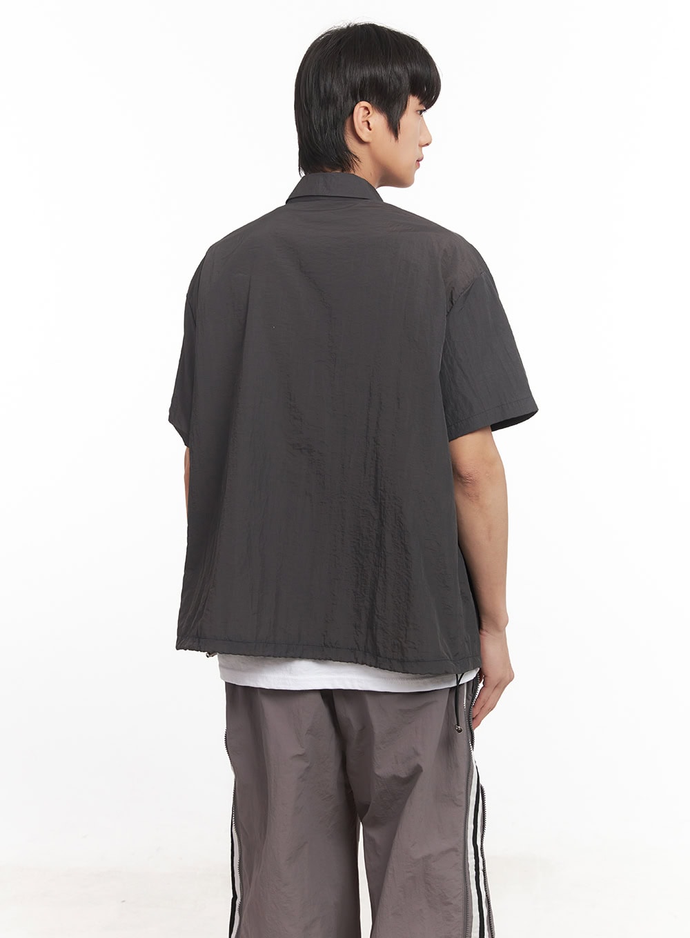 Men's Loose-Fit Boxy Collared Shirt IA510