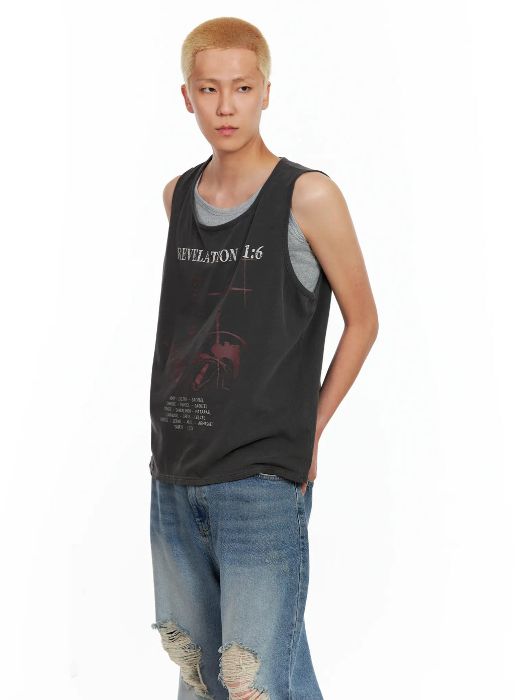 Men's Graphic Sleeveless Top IL511