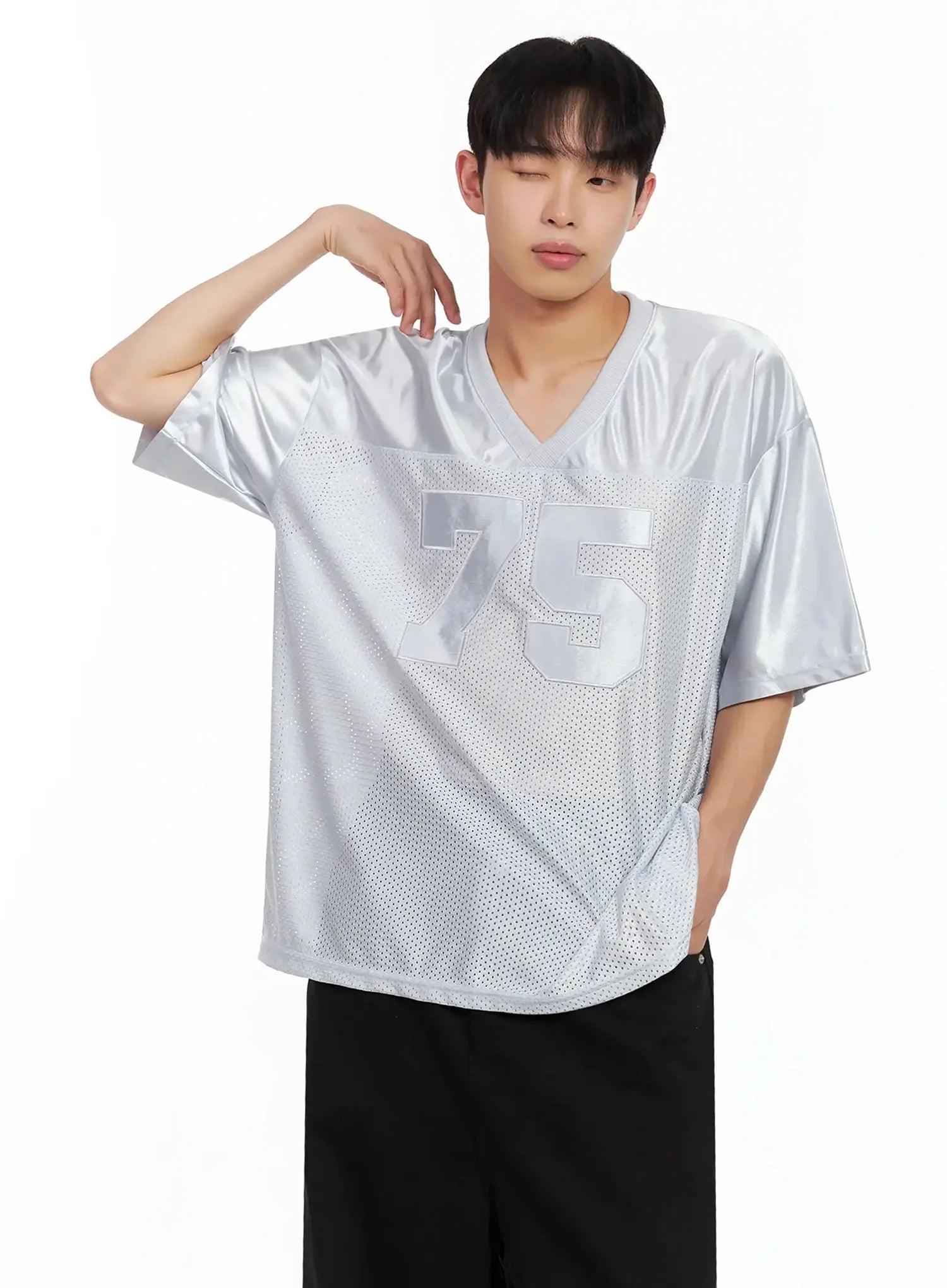 Men's Mesh V-Neck Jersey IL516