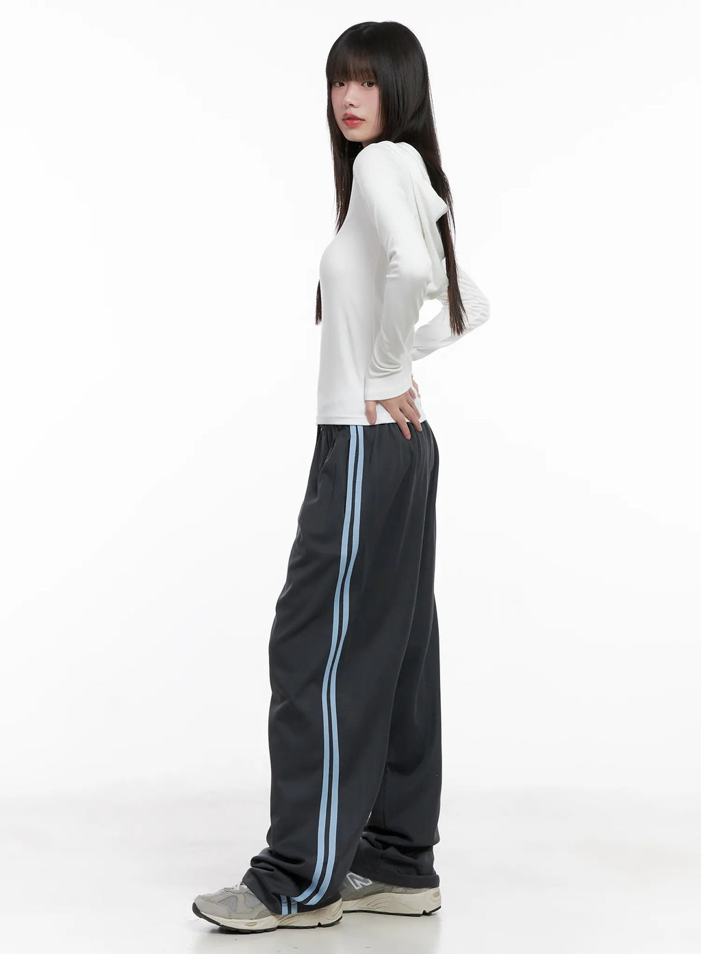 Half-Zip Hoodie Long Sleeve Top CG519