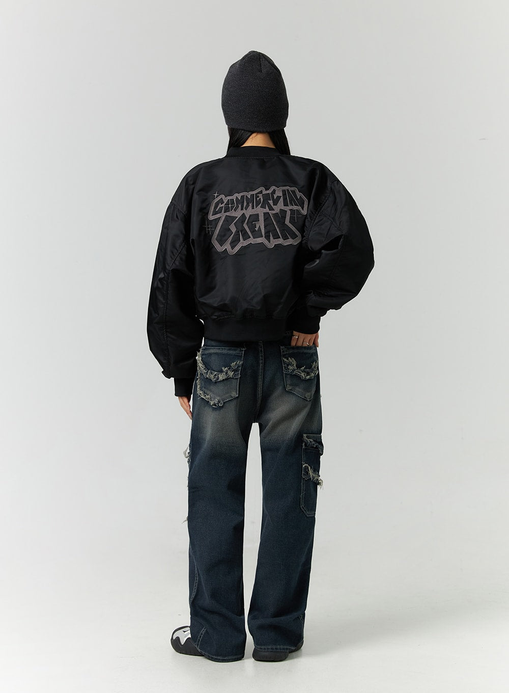 Round Neck Bomber Jacket CD301