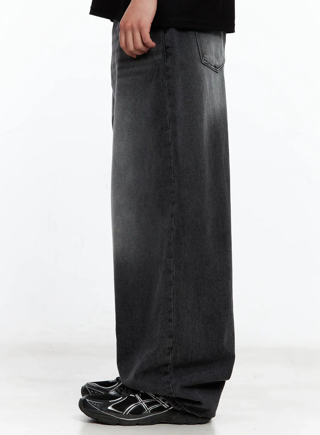 Men's Wide Balloon-Fit Denim Jeans IL514