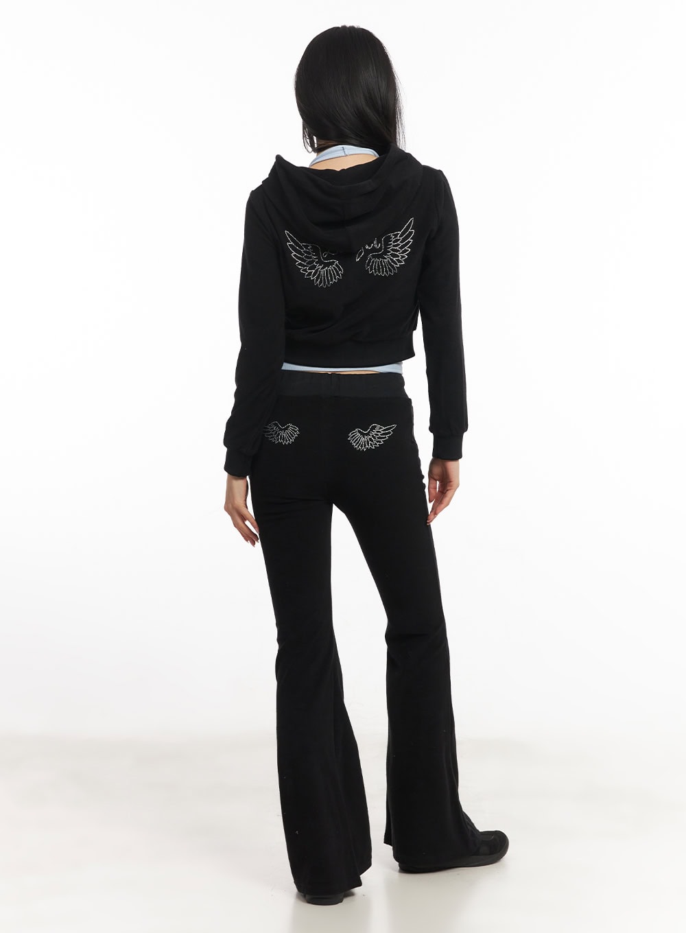 Hot Velvet Hooded Crop Jacket CA503