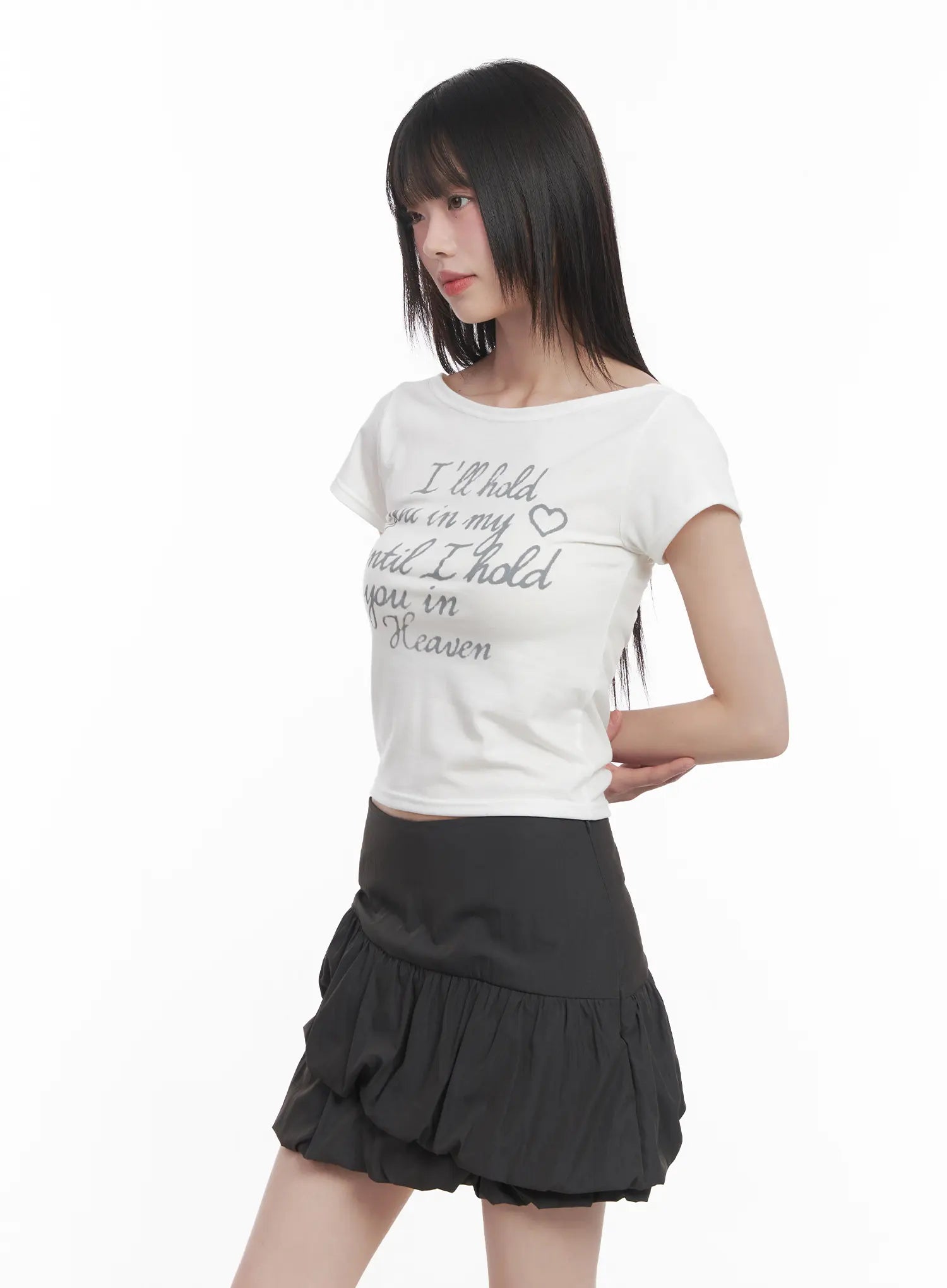 Graphic Slim-Fit Crop Top CU518