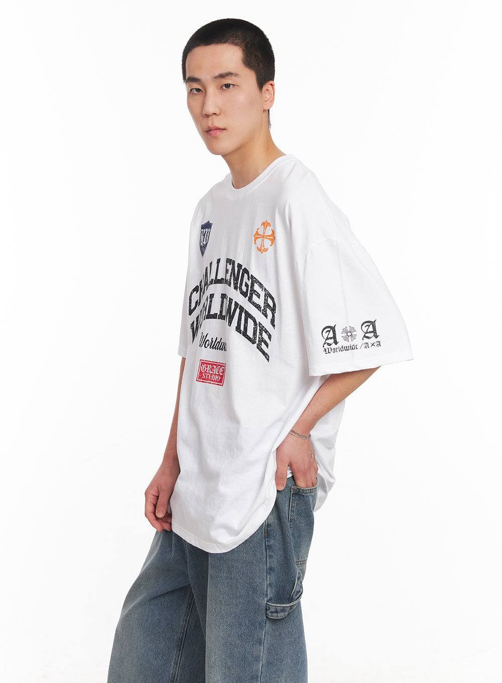 Men's Oversized Graphic T-Shirt IY505
