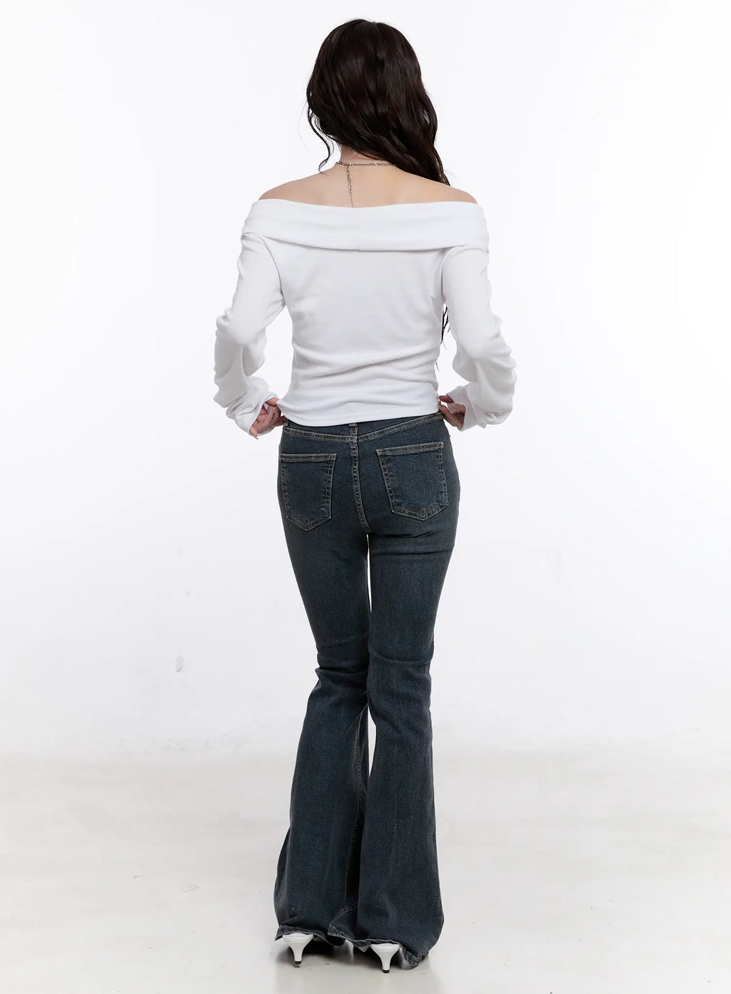 Amiyah Studded Flare Jeans CS530