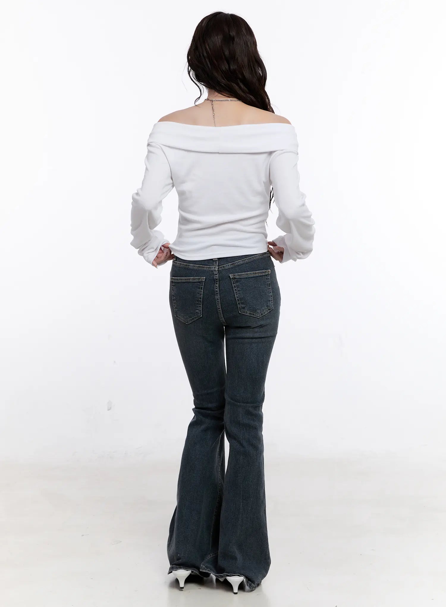 Amiyah Studded Flare Jeans CS530