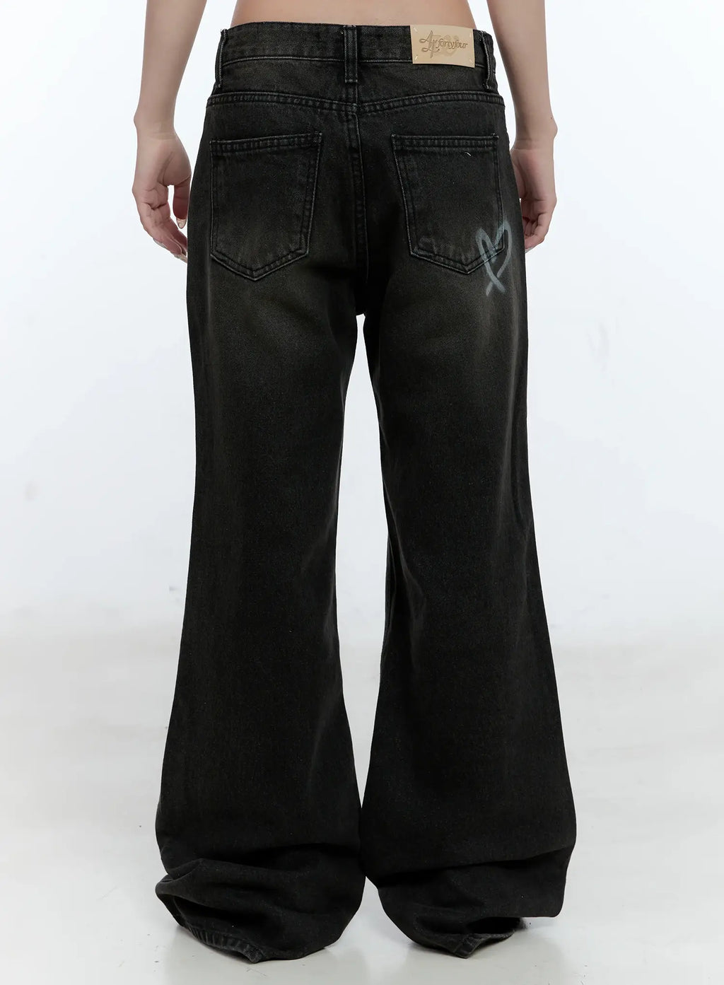 Eunhee Wide-Leg Flare Denim Jeans CL530