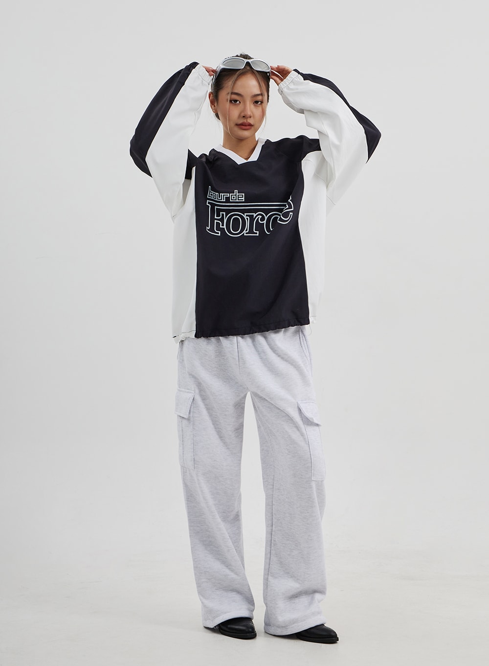 Cargo Wide Leg Track Pants Unisex CJ313