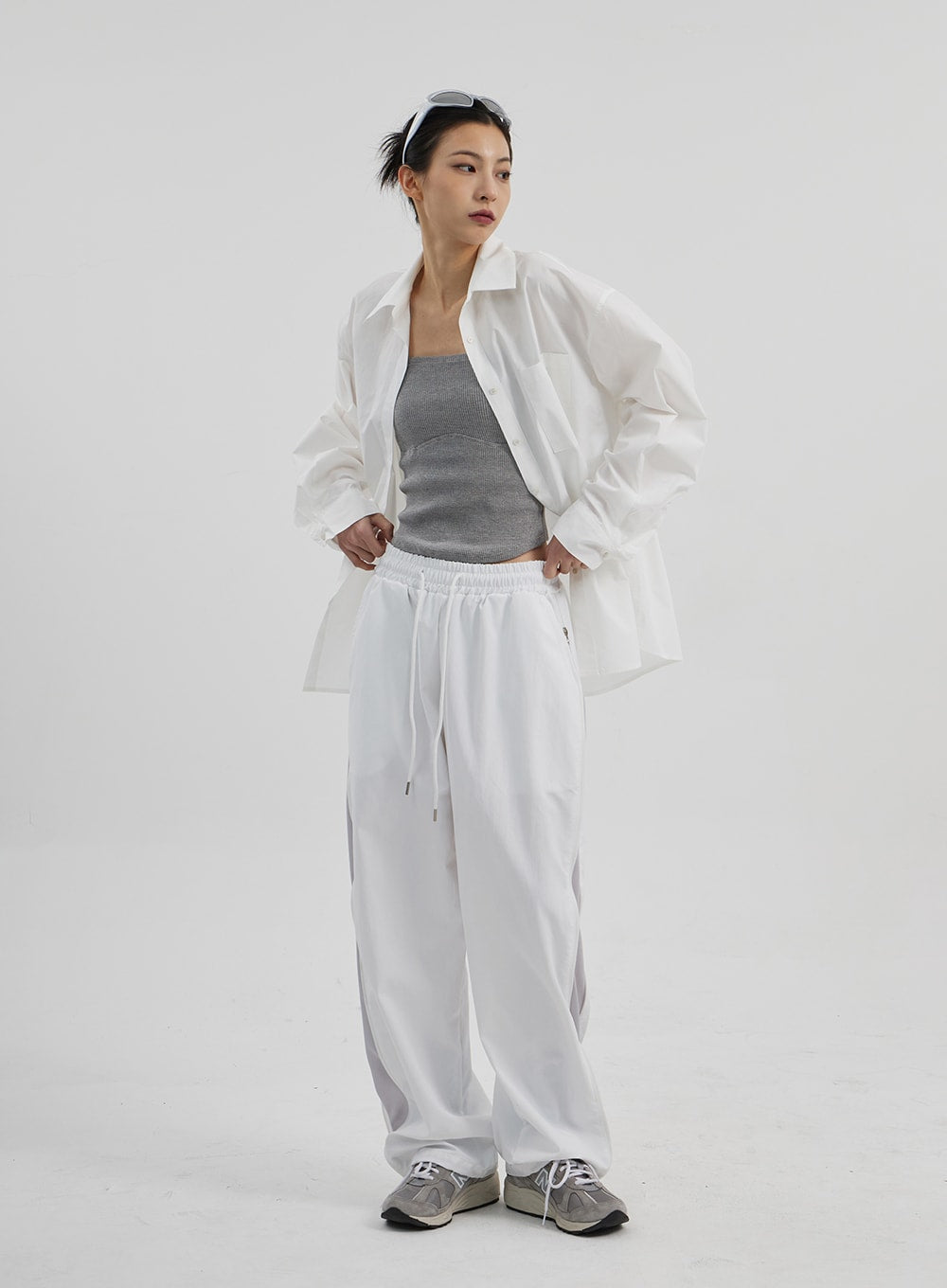 Drawstring Baggy Track Pants CF308