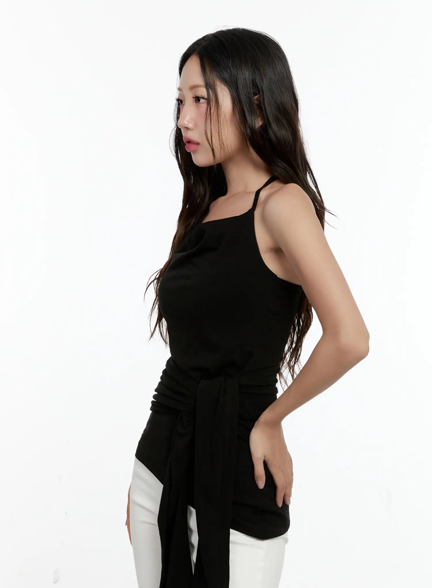 Elegant Halter Drape Top CG501