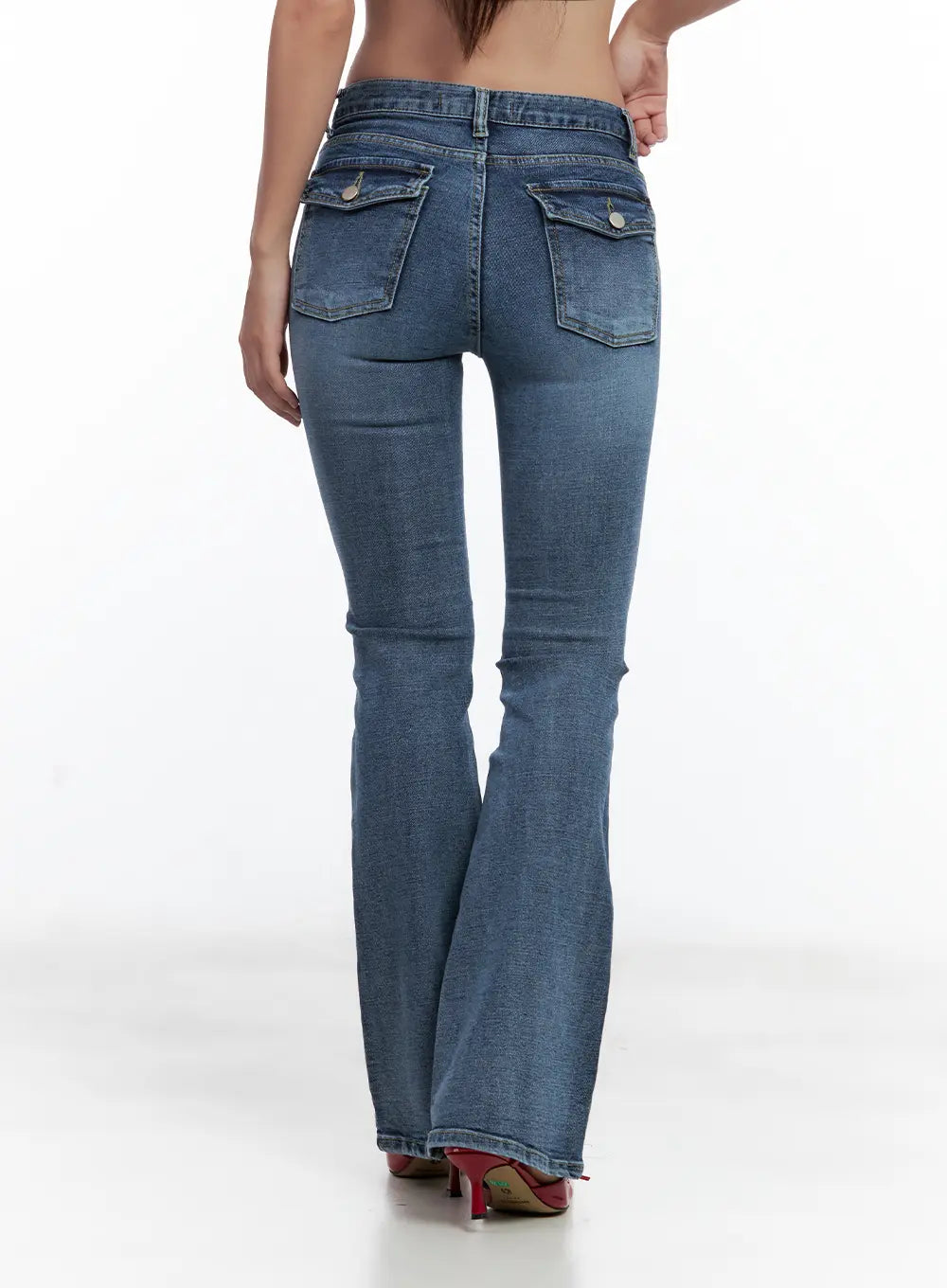 Beni Washed Flared Denim Jeans CL508