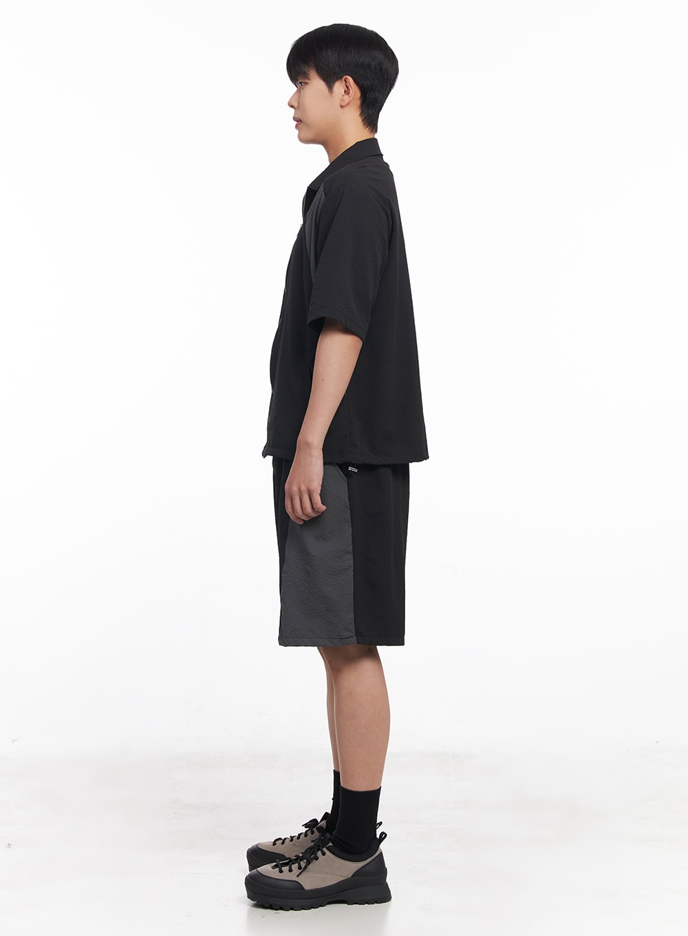 Men's Two-Tone Wide-Leg Shorts IY520