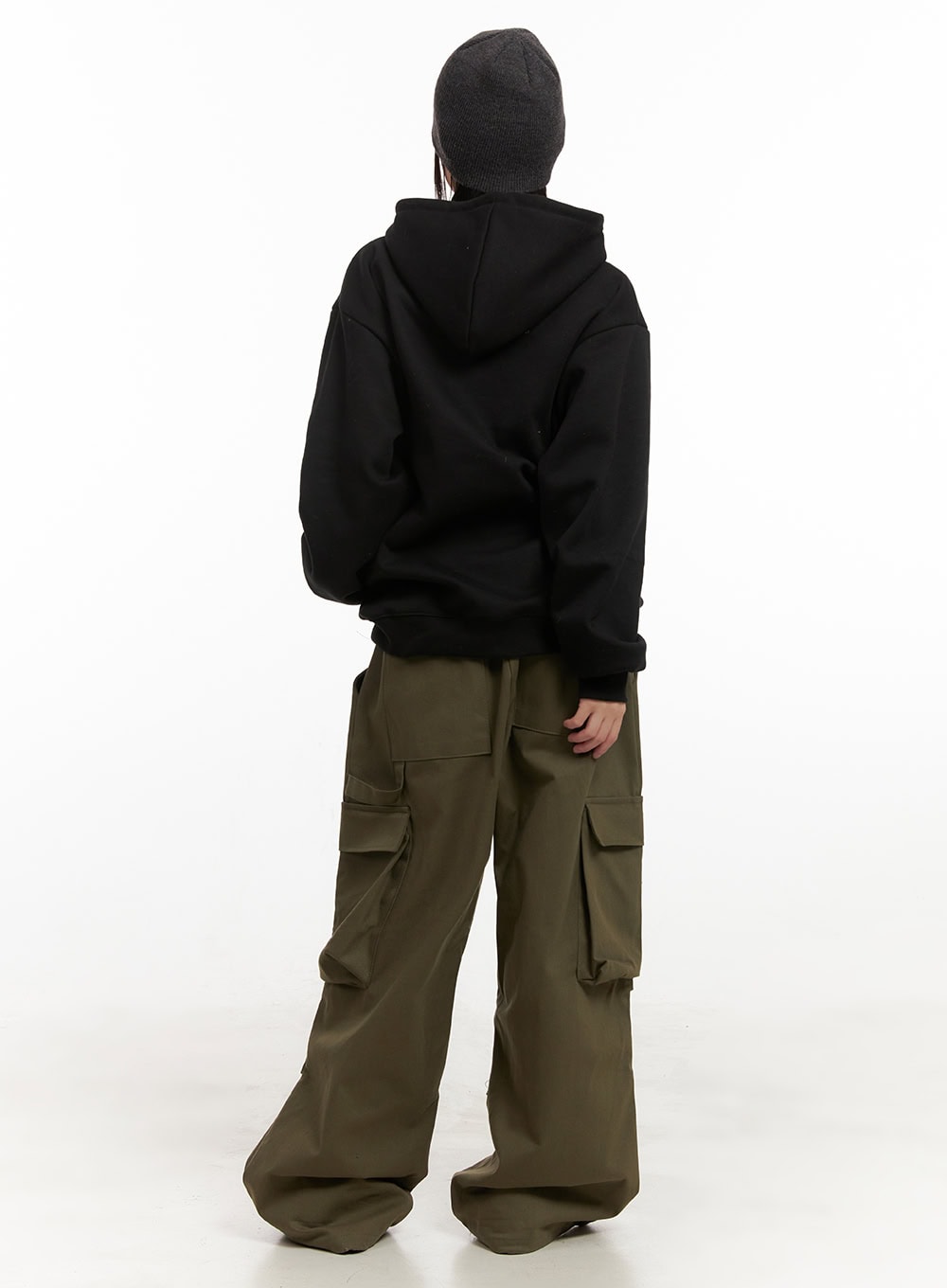 Unisex Oversized Cotton Cargo Pants CJ506