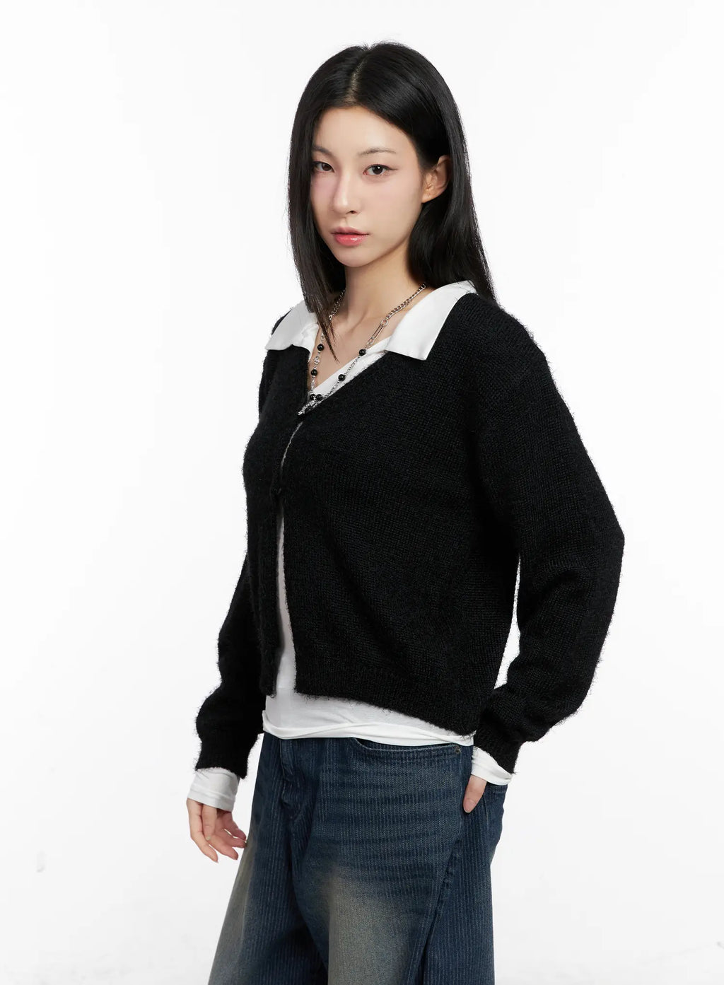 Cozy Open-Front Knit Cardigan CG526