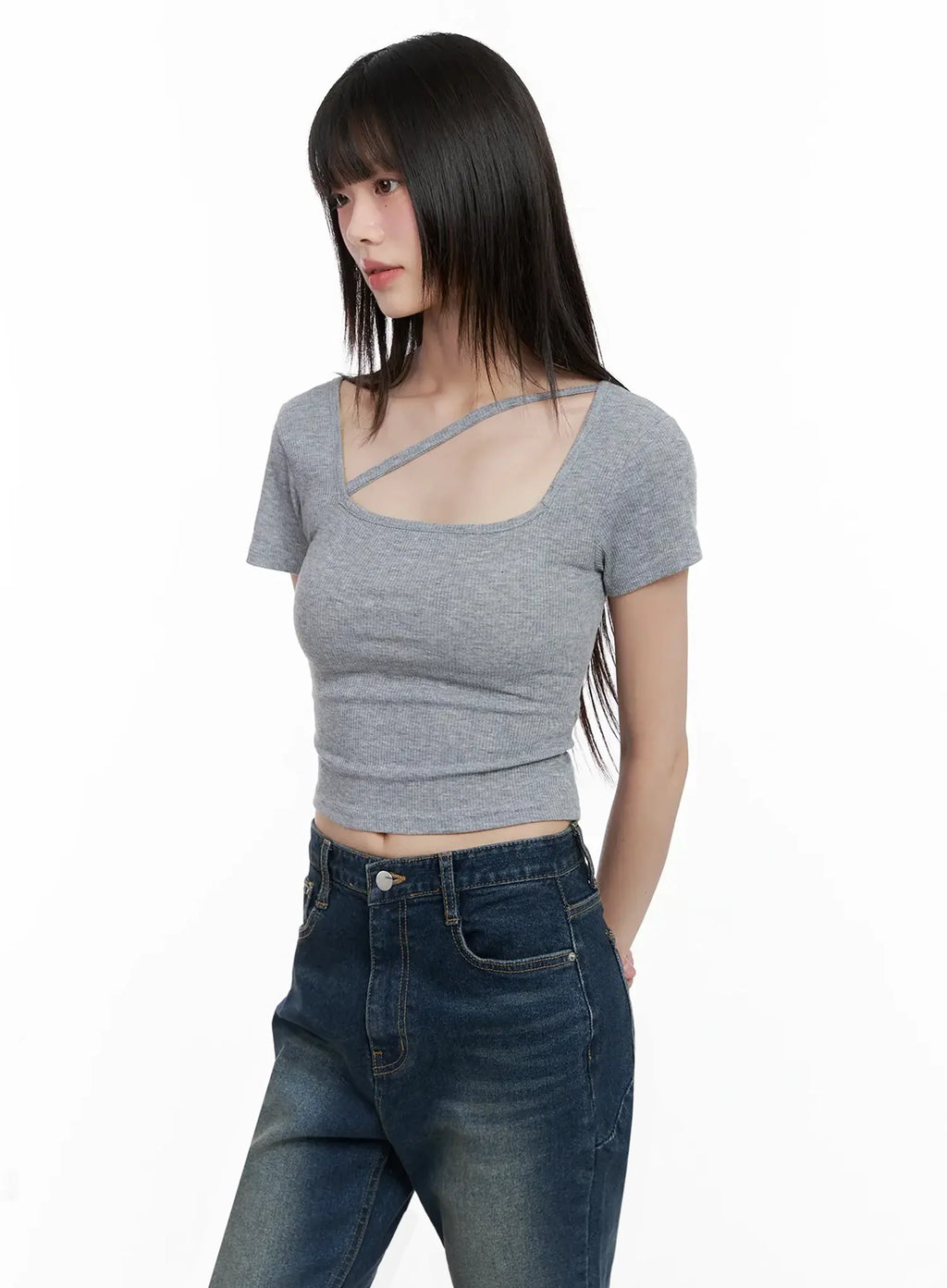Strappy Square Neck Crop Top IL531