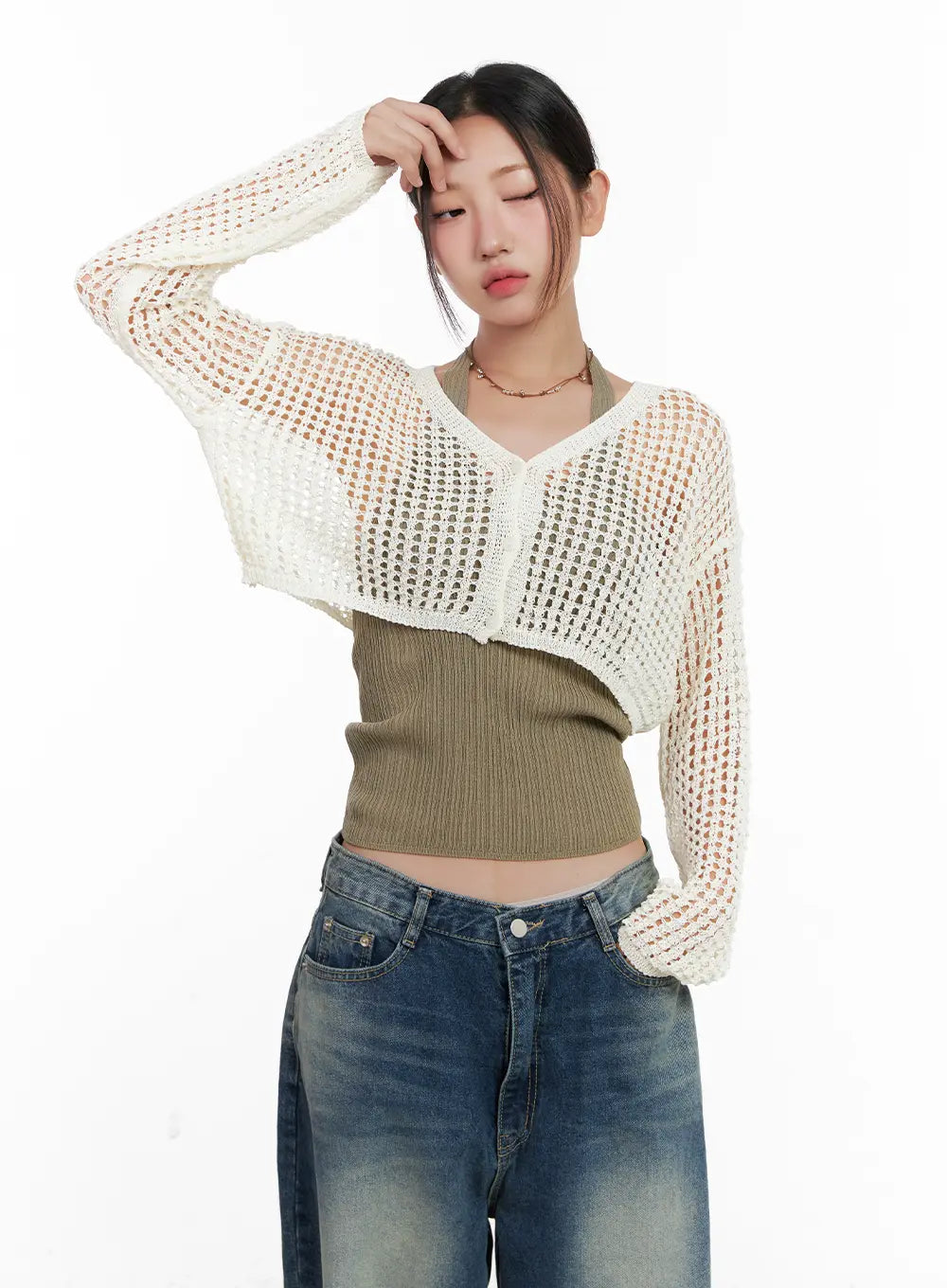 Beaded String Necklace CL522