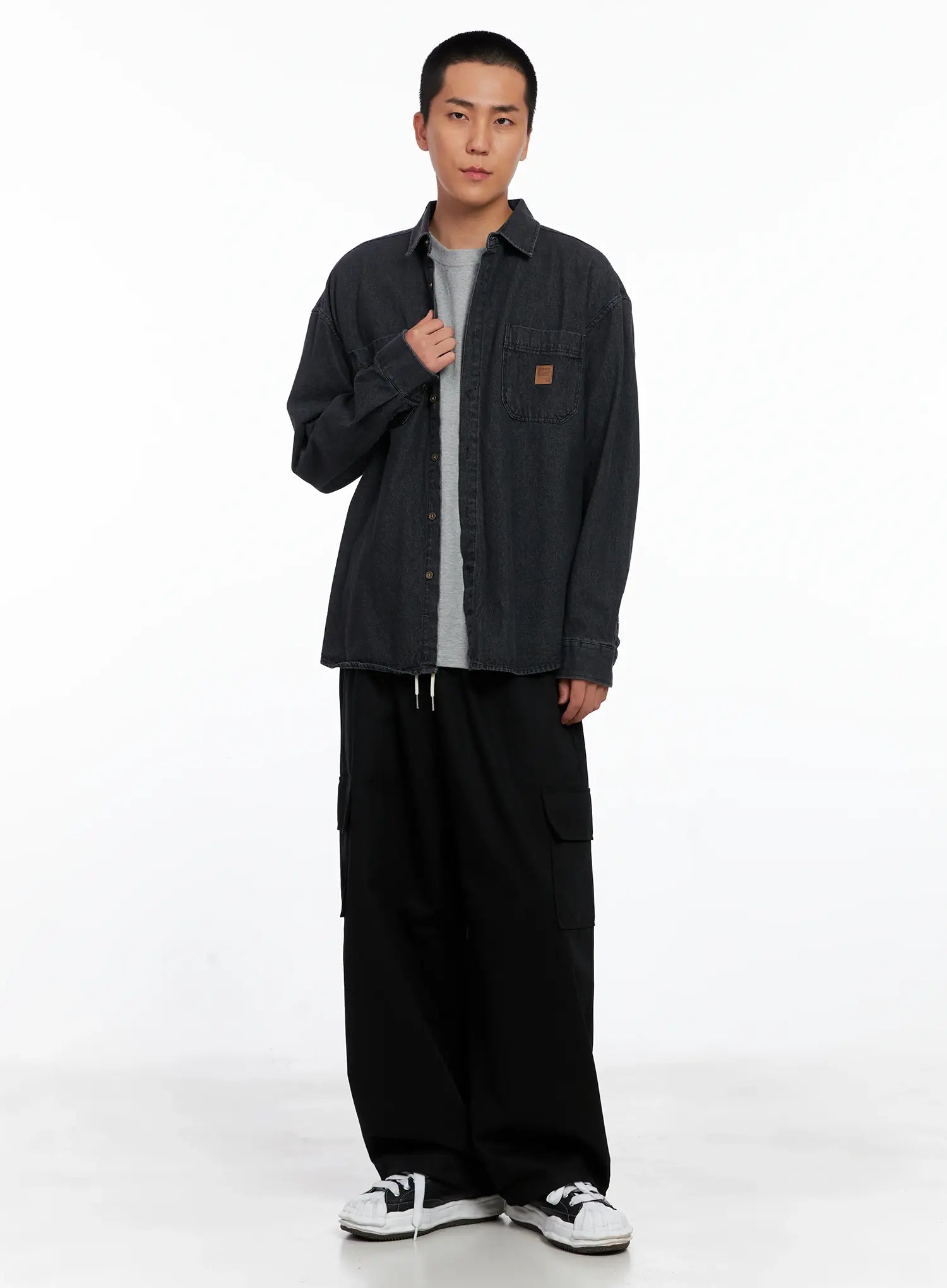 Men's Denim Patch Pocket Shirt IS510