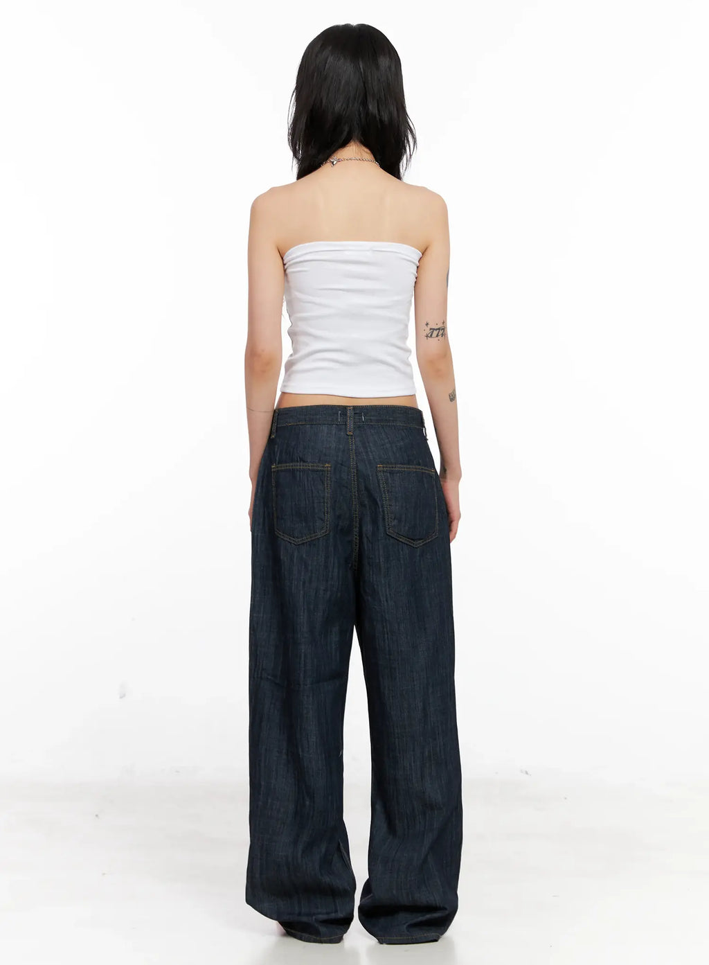 Ribbon-Tie Tube Top CL528