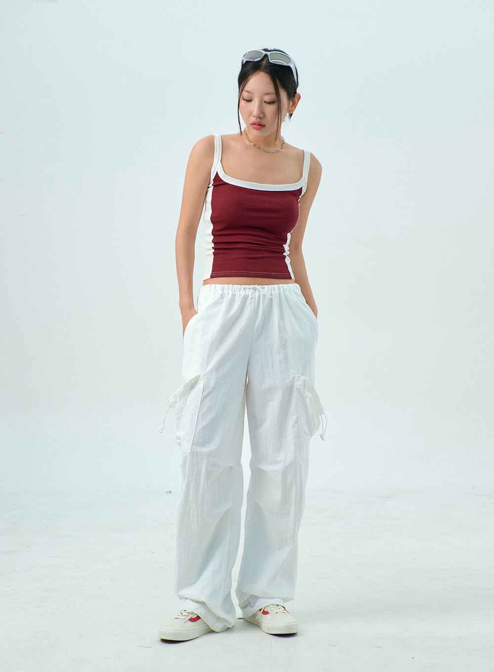 Two Color Knit Top CY325