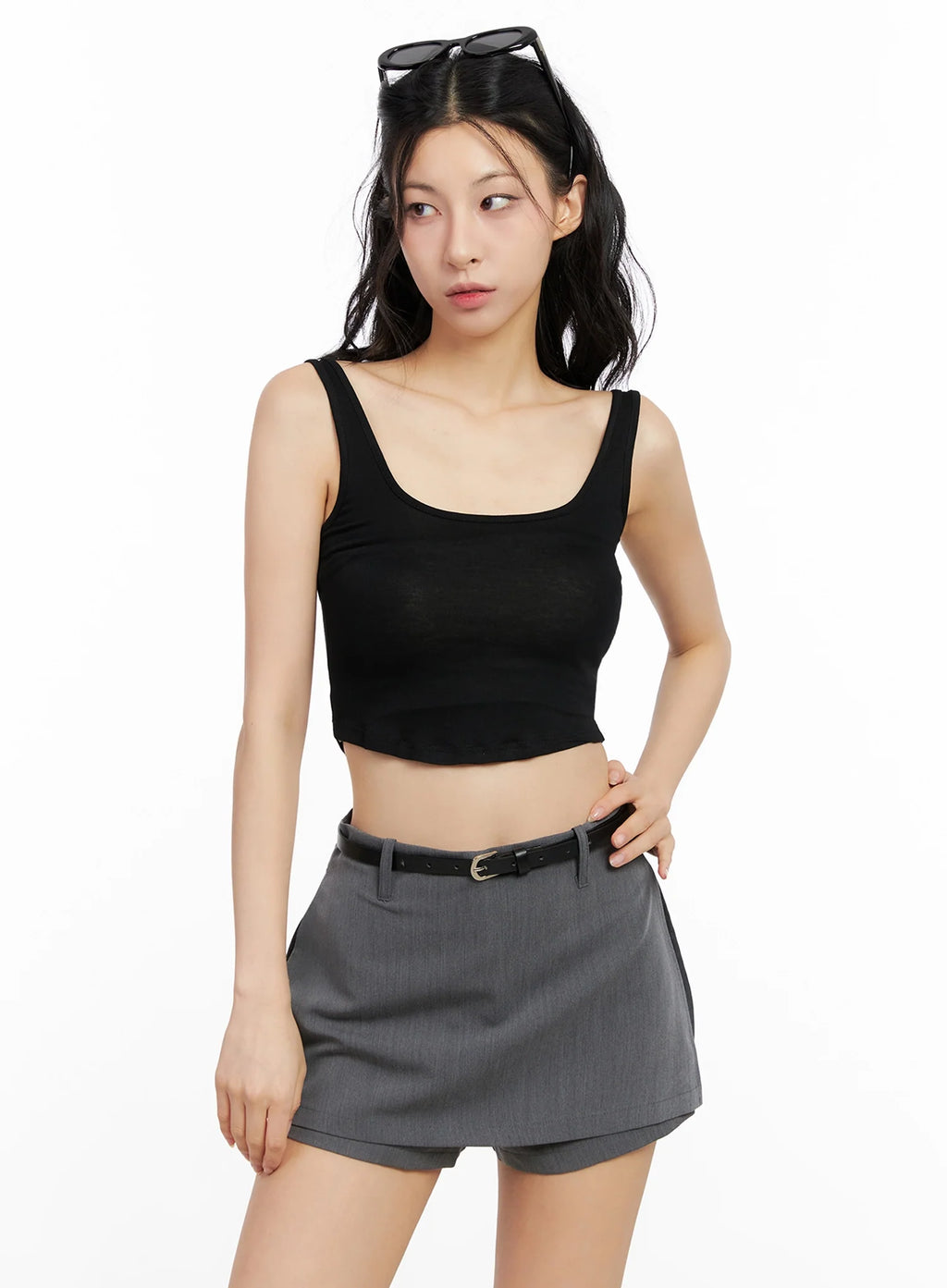 Cropped Tank & Cardigan Set IG508