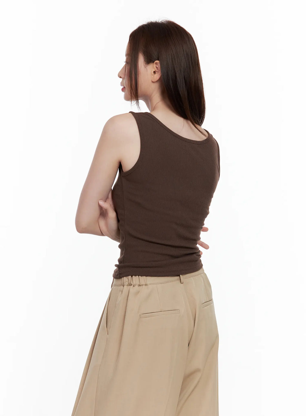 Casual Button Tank CL502