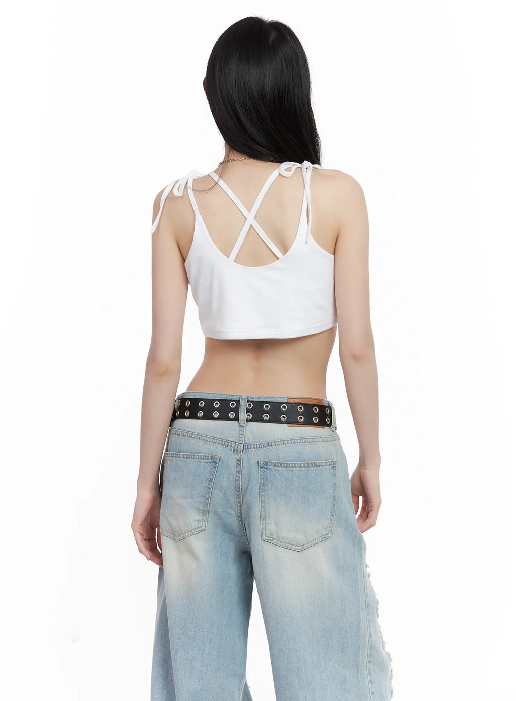 Embroidered Super-Cropped Tank CU530