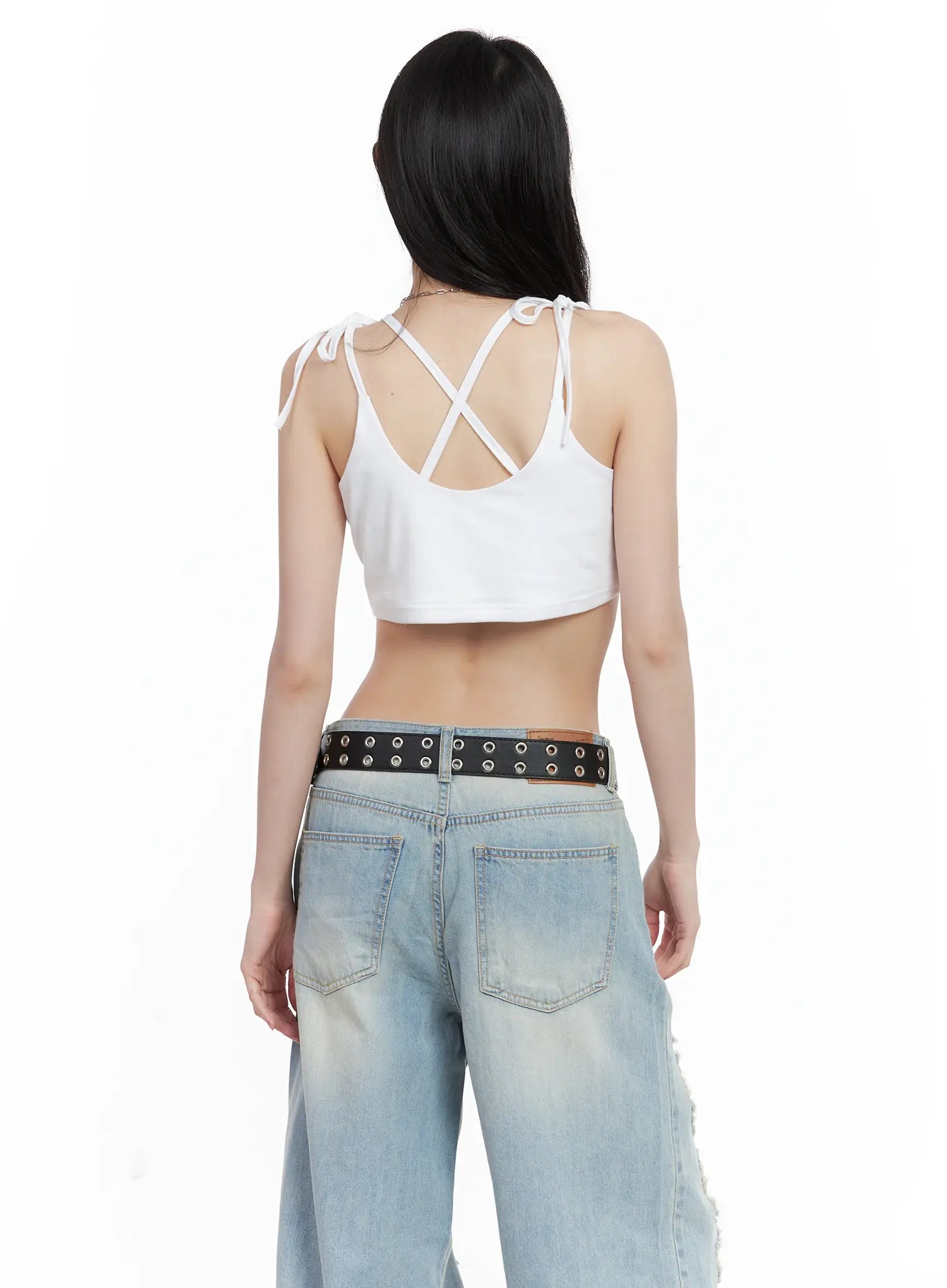 Embroidered Super-Cropped Tank CU530