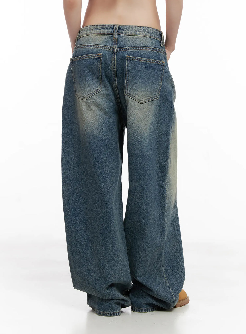 Leila Vintage Washed Baggy Jeans CG518