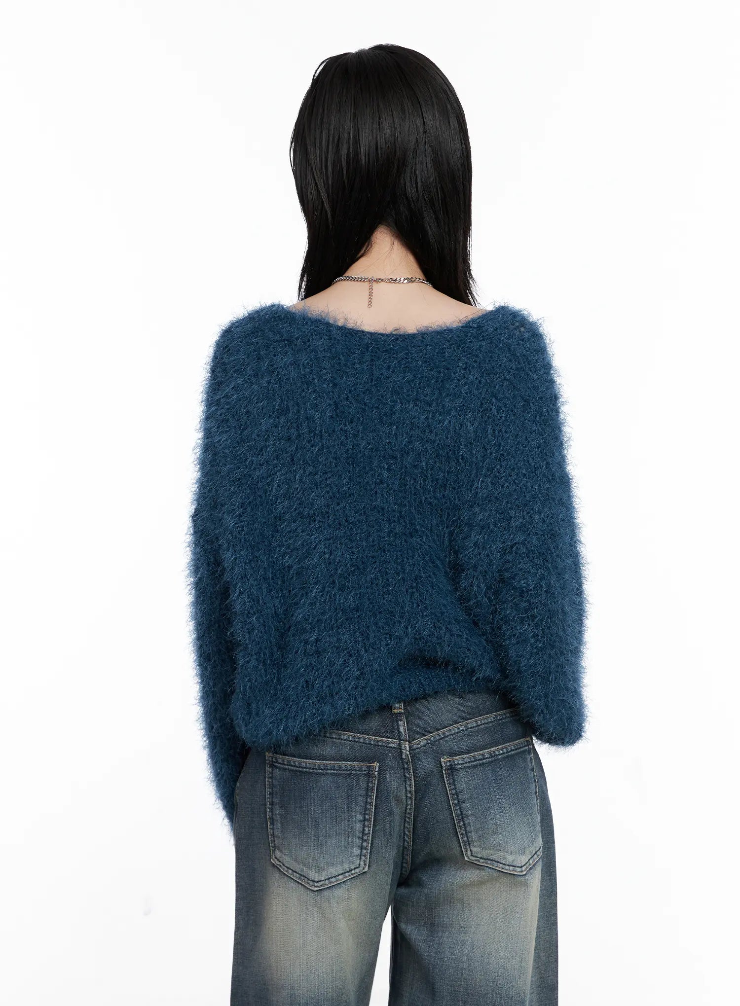 Fuzzy Knit Cardigan CS526