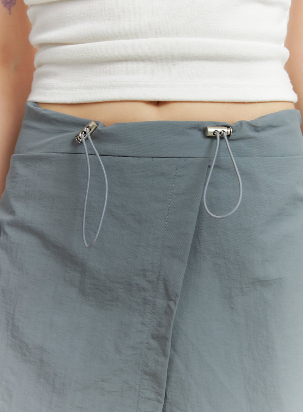 Unbalanced Cargo Mini Skirt CL403