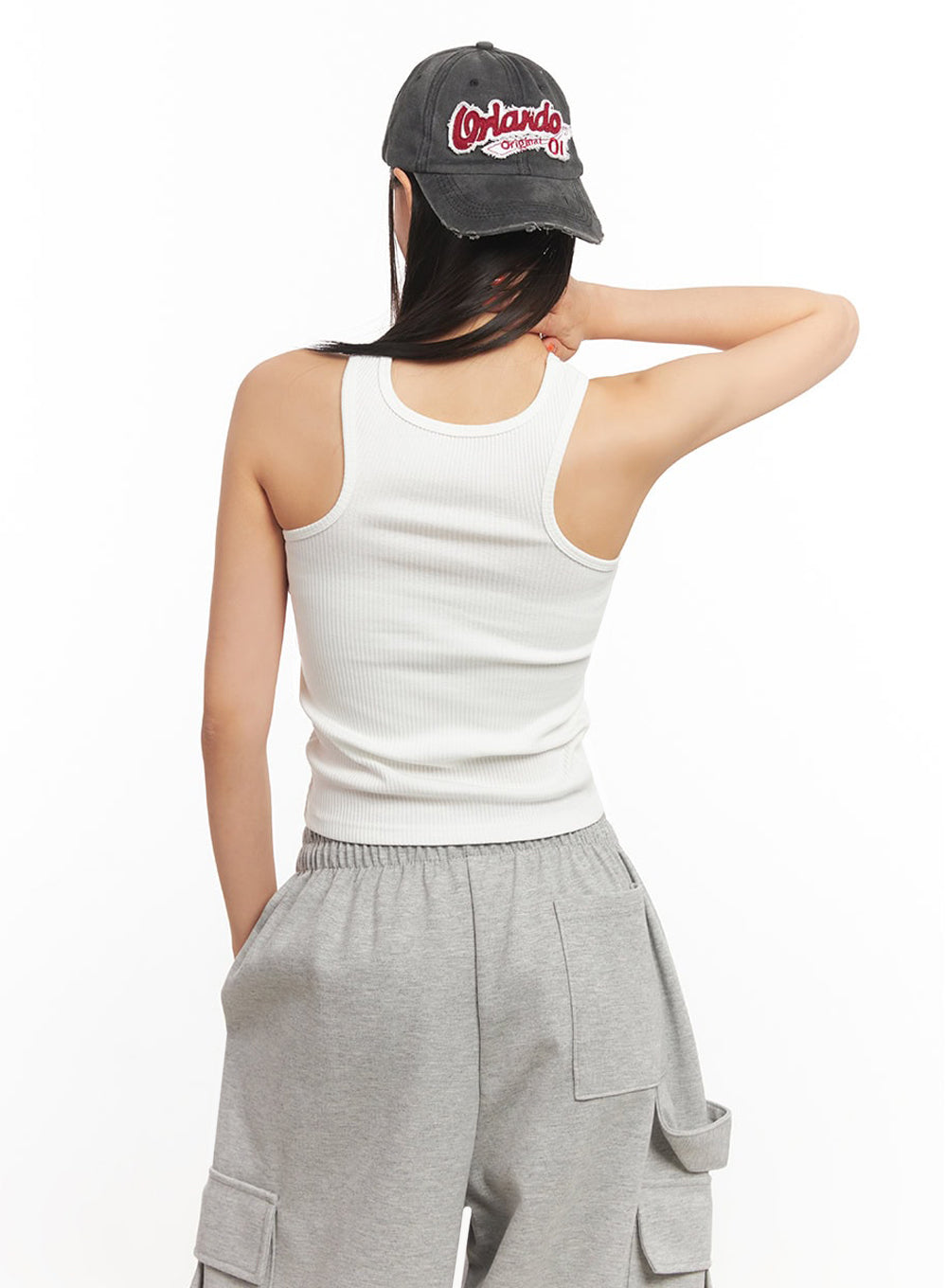 Slim-Fit Cotton Tank Top IA504