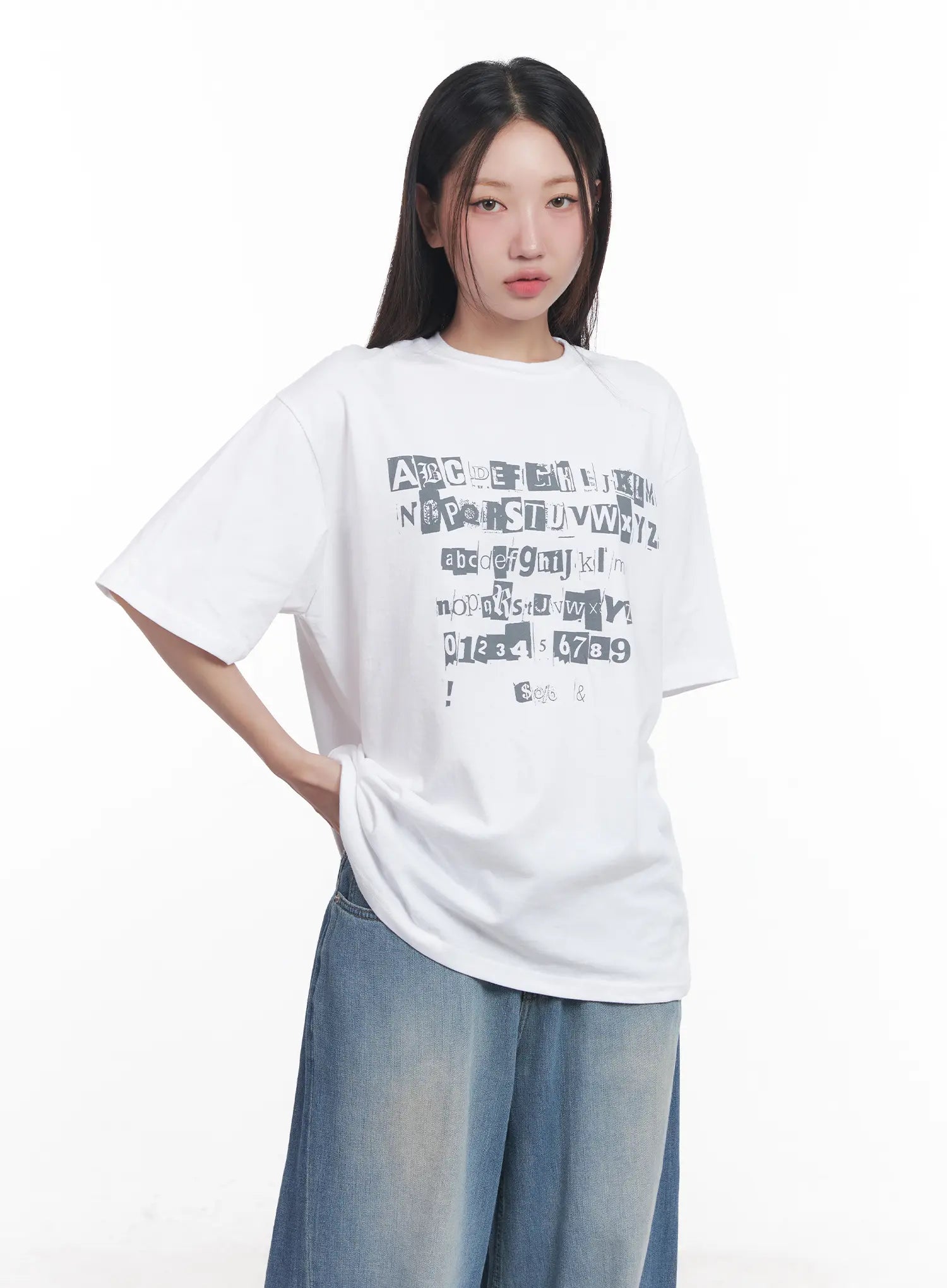 Graphic Oversized Tee CU516