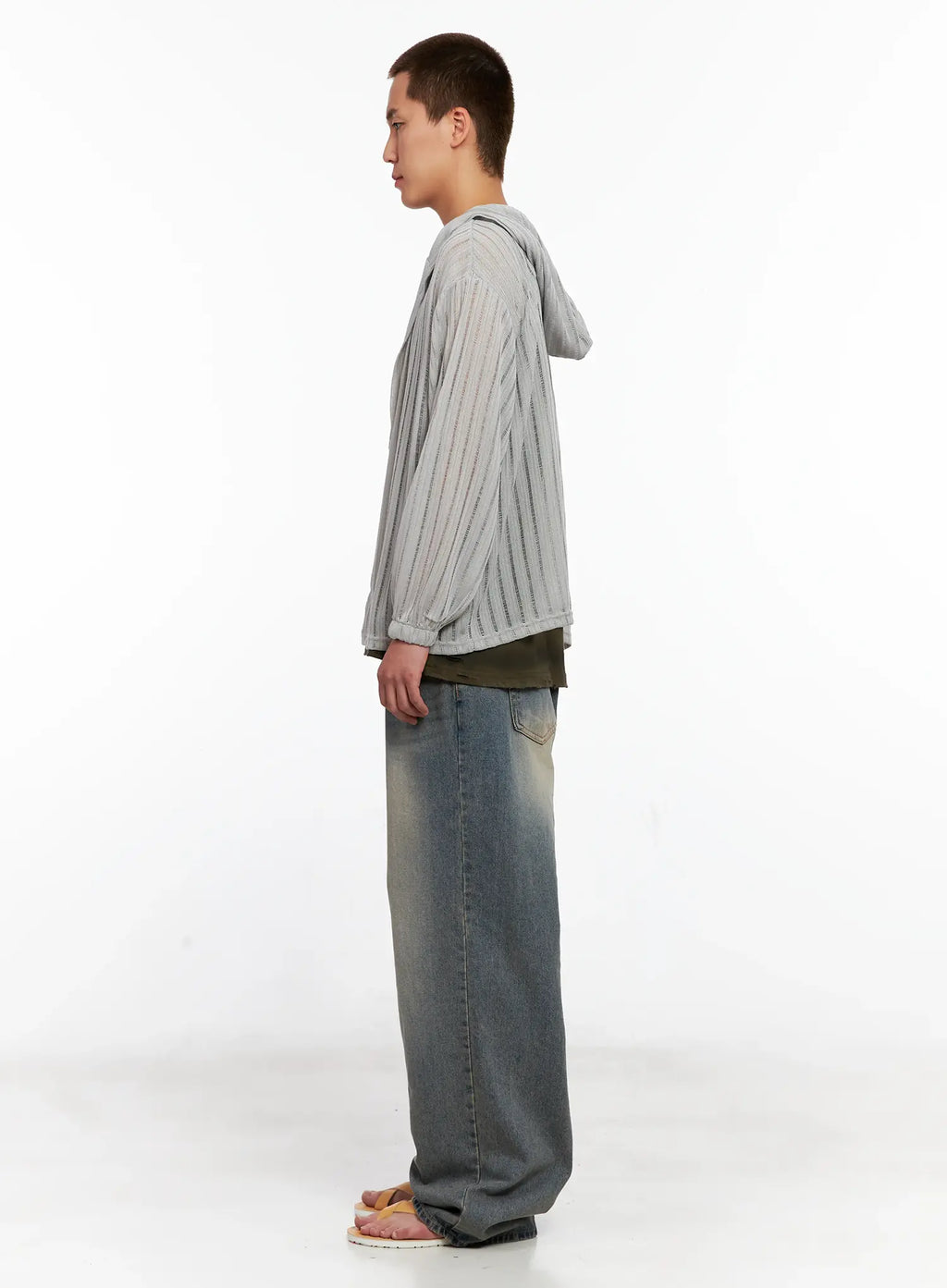 Men's Washed Vintage Denim Jeans IG511