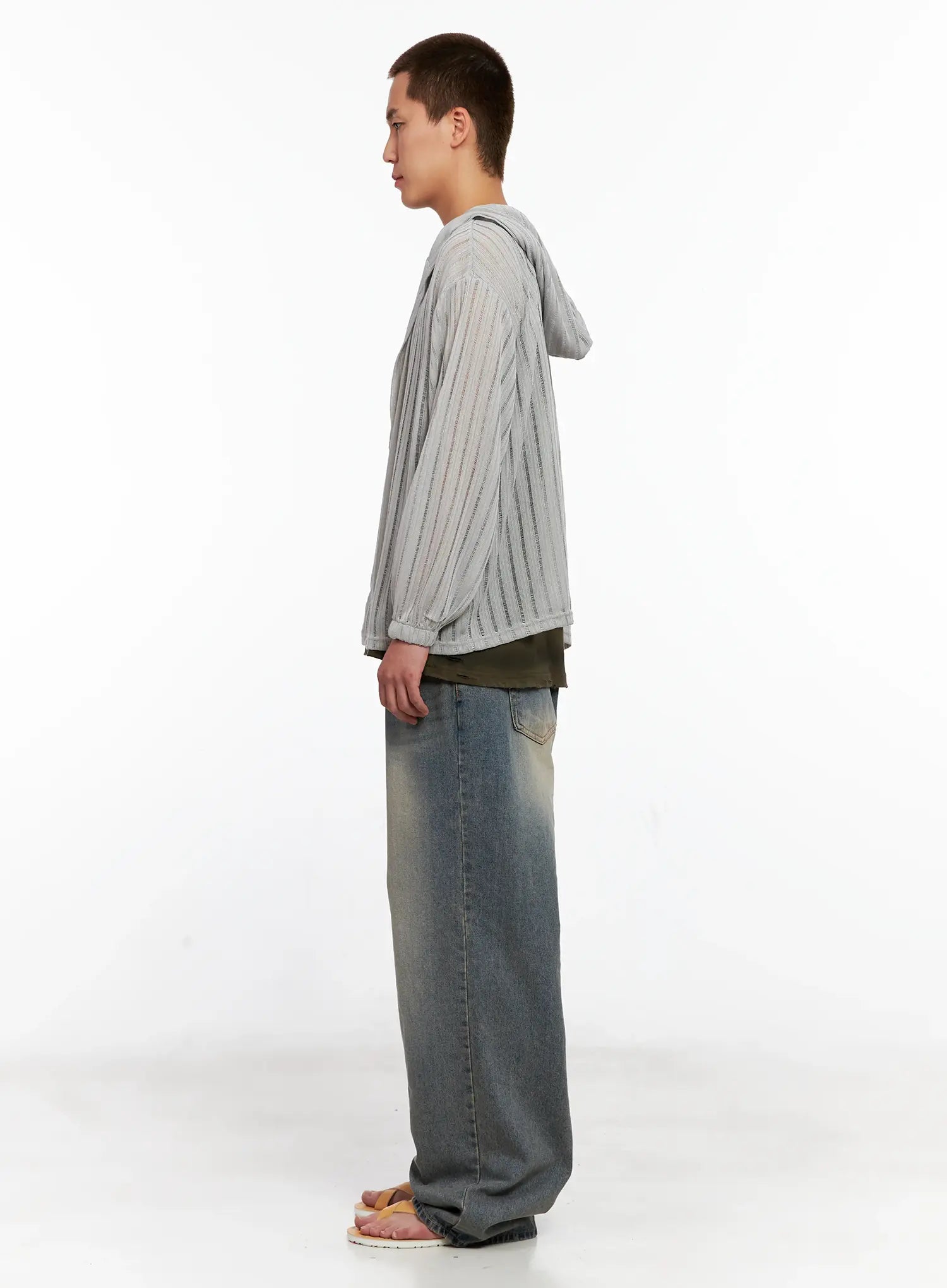 Men's Washed Vintage Denim Jeans IG511