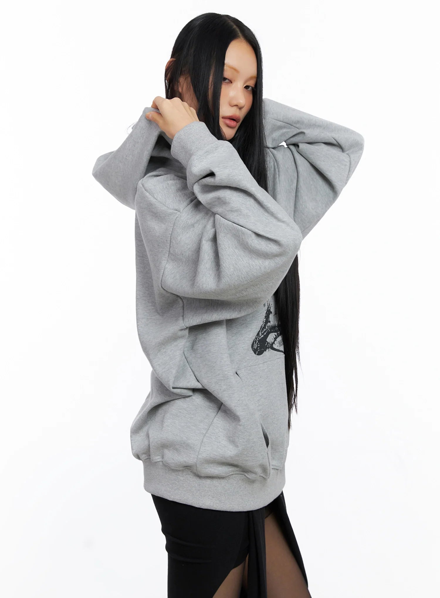 Oversized Graphic Hoodie CO516