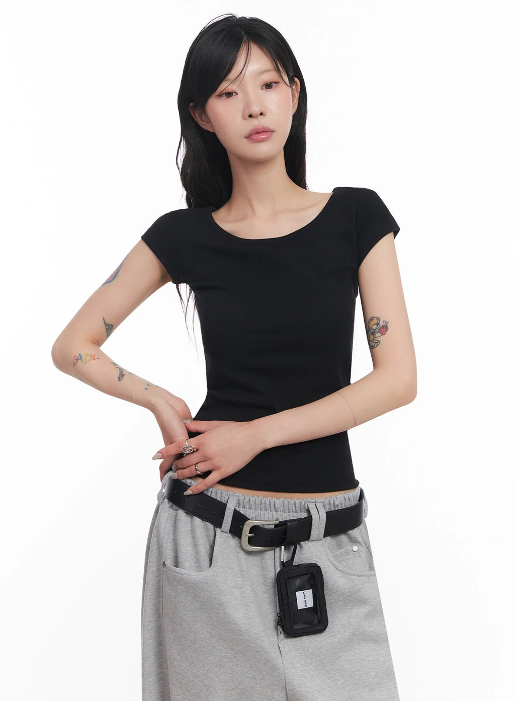 Cap-Sleeve T-Shirt IC503